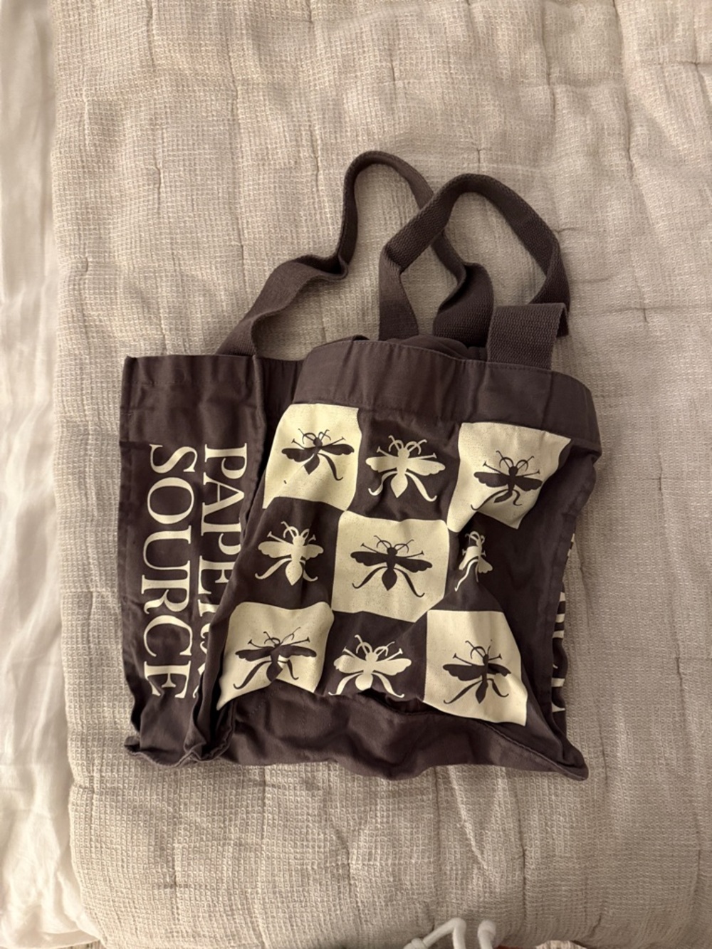 Paper source tote bag